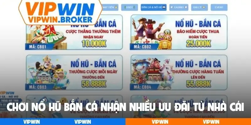 Chơi Nổ hũ Bắn cá nhận nhiều ưu đãi từ nhà cái