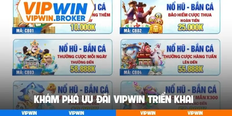 Khám phá ưu đãi VIPWIN triển khai