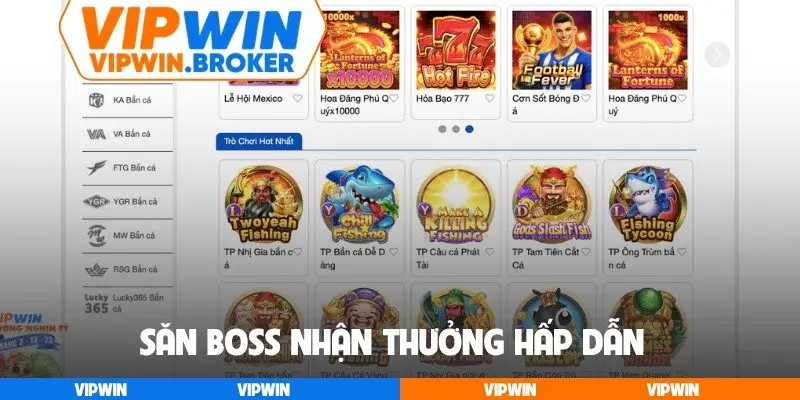 Săn boss nhận thưởng hấp dẫn