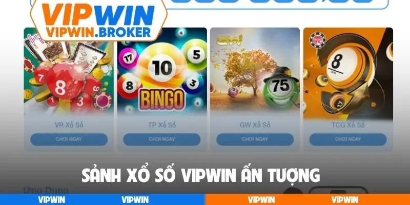 Sảnh Xổ số VIPWIN ấn tượng