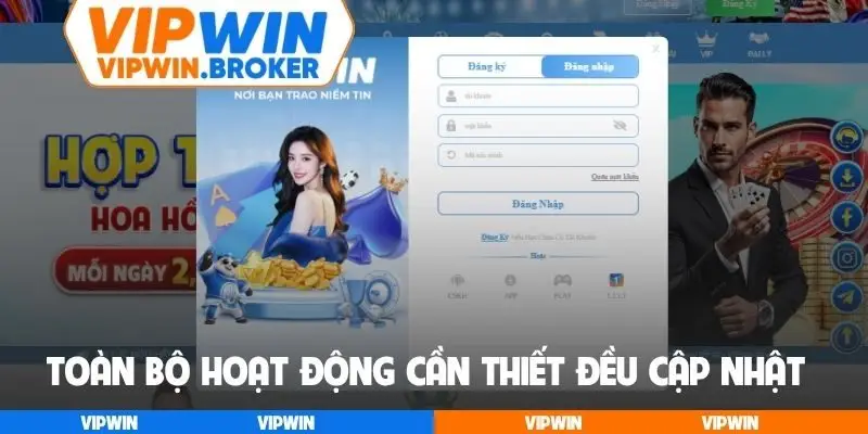 Toàn bộ hoạt động cần thiết đều được cập nhật